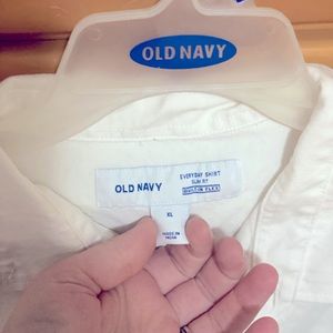 Old Navy White Collar Shirt